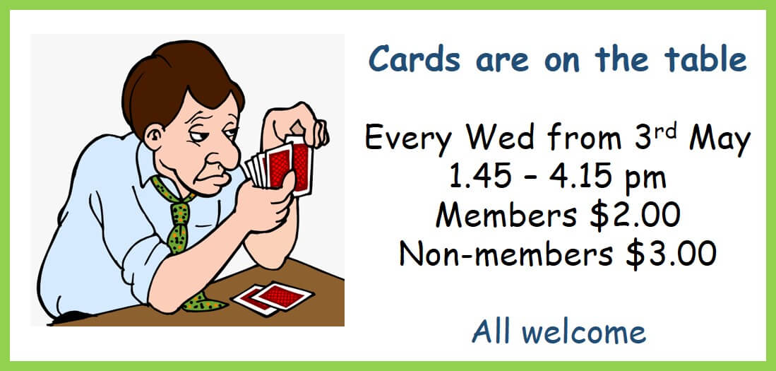 Cards on Wednesday